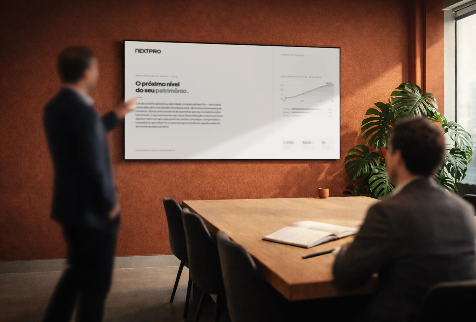 Apresentação da NEXTPRO em uma reunião de consultoria